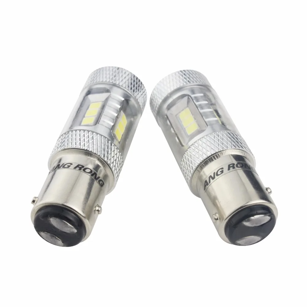 ANGRONG 2x566 P21/4W BAZ15d 7225 15w светодиодный габаритный фонарь заднего хода DRL(CA313)|drl light|drl