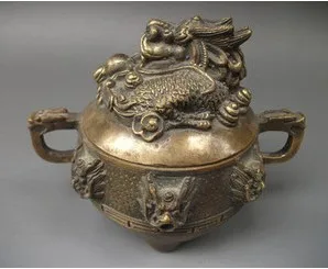Китайский Азиатский античный дракон бронза бесплатная доставка|censer| |