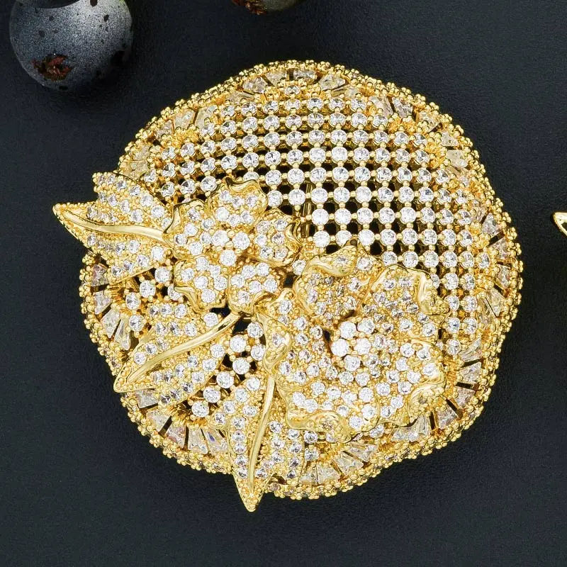 ModemAngel Роскошная серьга в форме цветка для женщин помолвка Свадьба полный микро