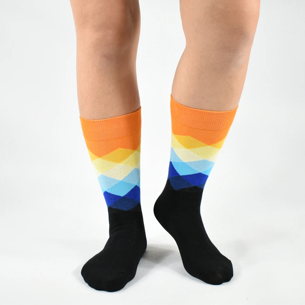 Мужские хлопковые носки с бриллиантами 2019|men socks colorful|fashion men socksmens fashion |