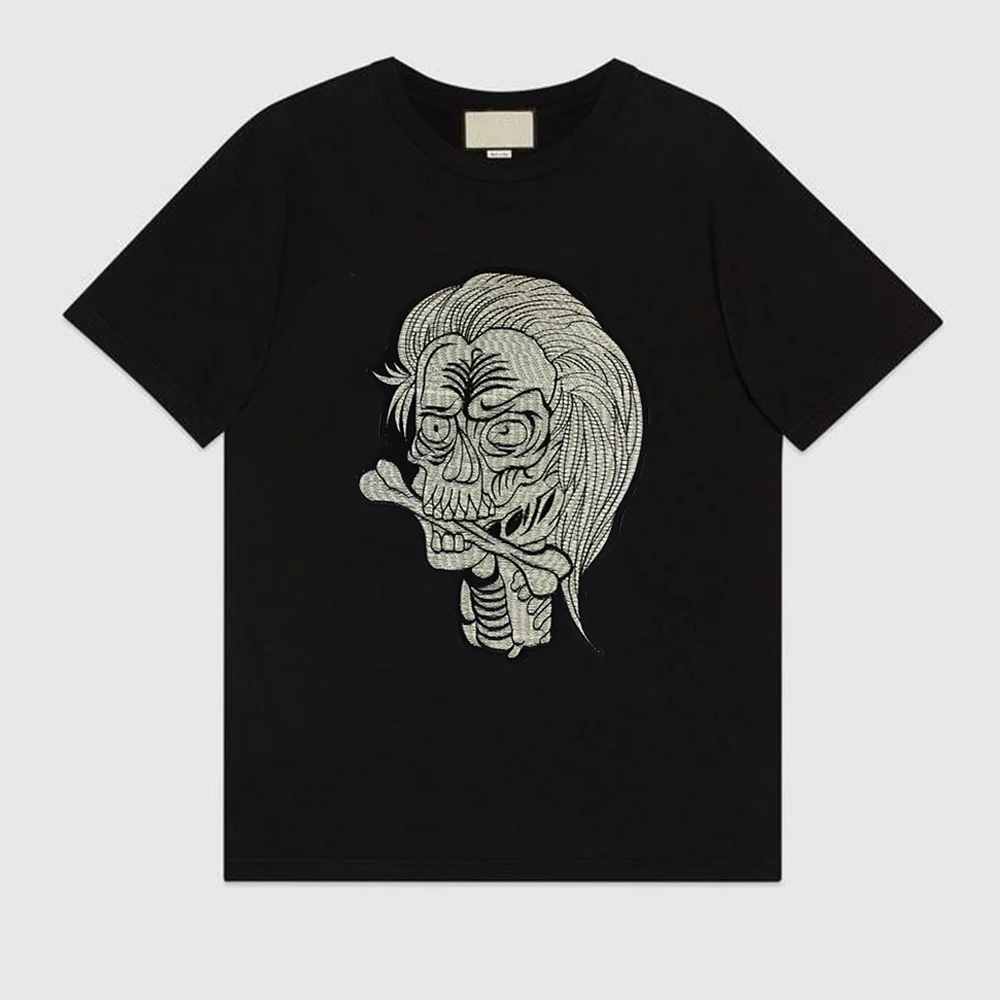 Динозавра заплатка с изображением скелета головы мотогонок патчи железные на