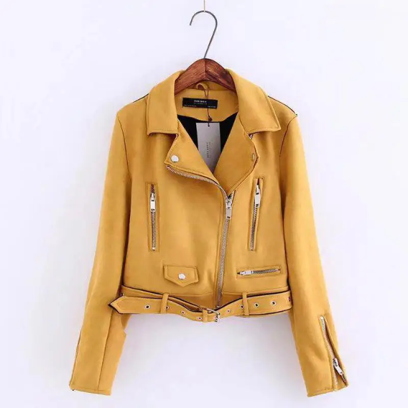 Женская байкерская куртка из искусственной кожи новинка 2019 демисезонные