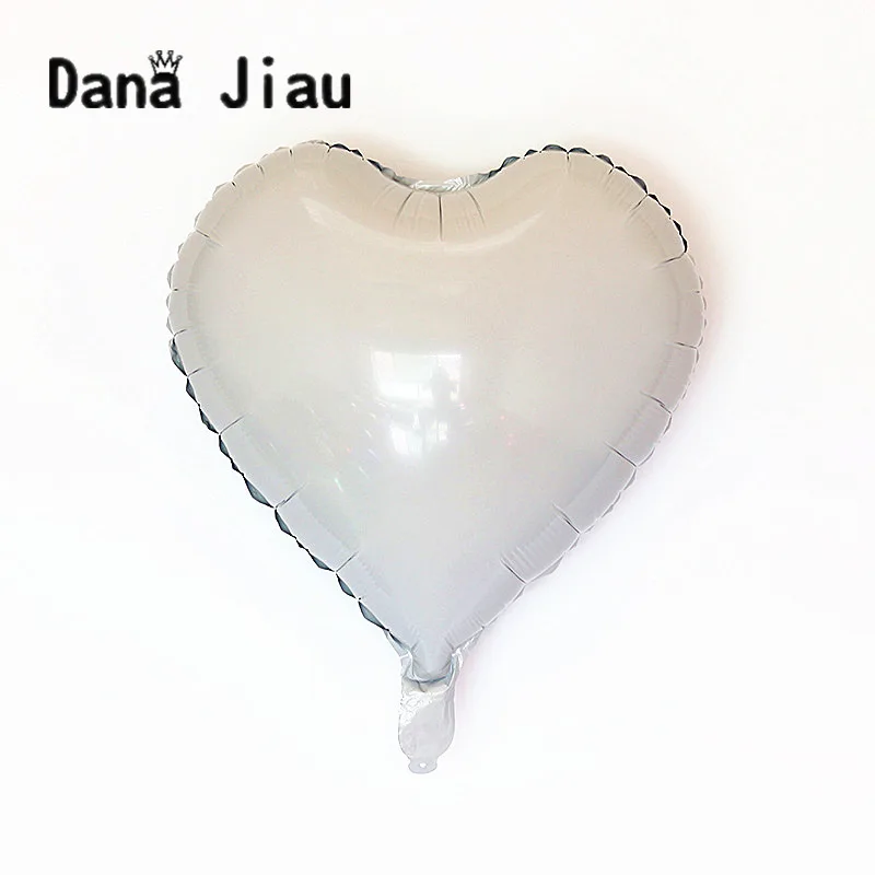 Воздушные шары из фольги 18 дюймов белые в форме сердца | Дом и сад