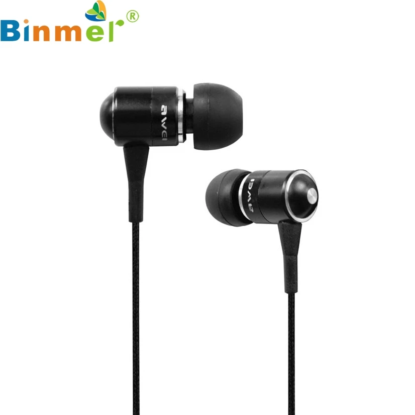 Factory Price Binmer Awei Q3 fone de ouvido Earphone Super Bass For Cellphone Mp3 Mp4 J03T Drop Shipping | Электроника