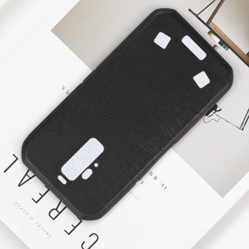 Wood grain PU Leather Phone Case For Blackview BV9700 Pro Soft Silicone Gel Back Shell |