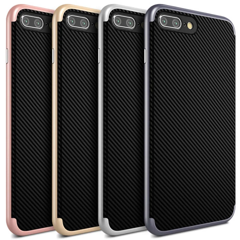 Роскошные Высокое Качество Matte Силиконовый Чехол Для iPhone 7 Coque 2 в 1 Мягкий Тонкий