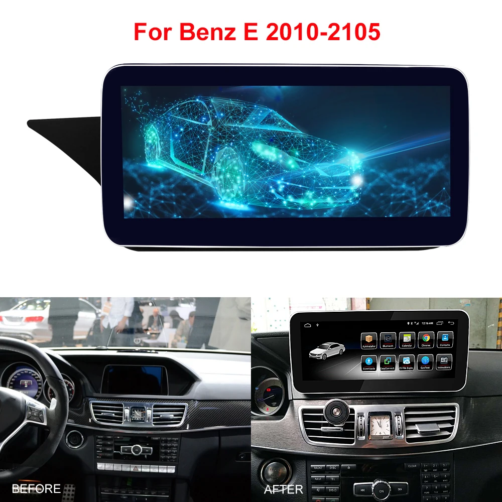 Автомобильный мультимедийный плеер сенсорный ЖК-монитор IPS 10 25 дюймов Android 2010 GPS