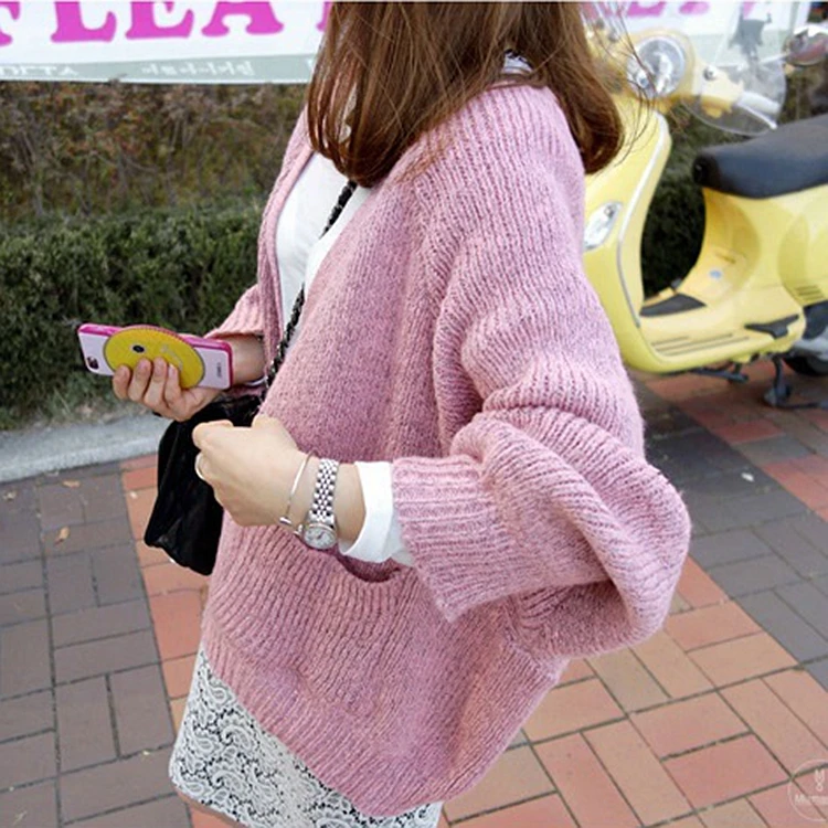 2018 Harajuku Осенняя женская обувь новый корейский большой Свитер с V-образным вырезом