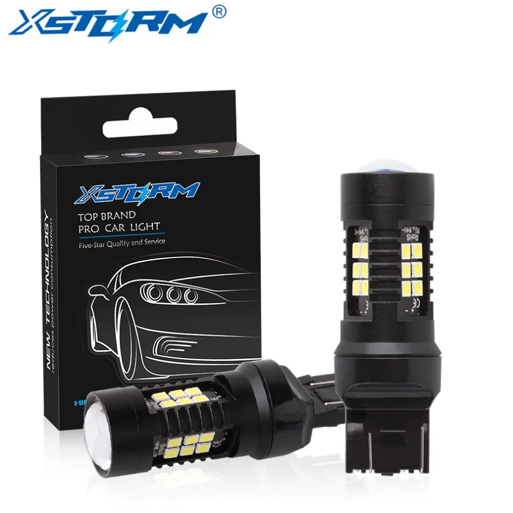 2 шт. Автомобильные светодиодные лампы T20 LED W21W W21/5W WY21W 7440 7443 SRCK|car light|backup ledbackup lamps |
