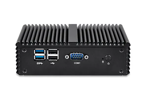 Горячая Intel Core i3 Мини компьютер Windows 10 безвентиляторный 4* COM 2* LAN 2* HDMI 4* USB3.0 Мини ПК i3 4010U 4005U i5 i7 Поддержка Linux