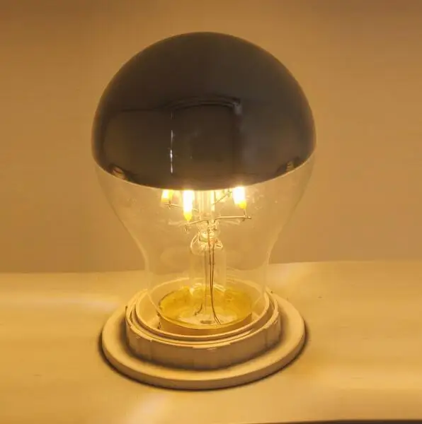 Энергосберегающая полусеребряная Светоотражающая тень 4 Вт 6 A60 A19 Светодиодная