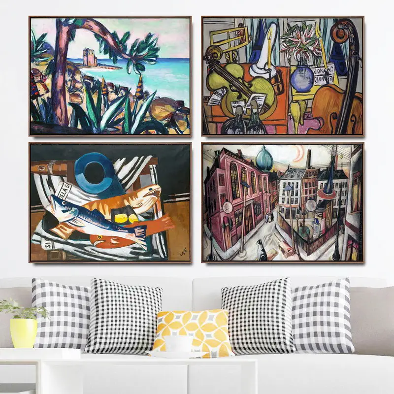 Home Decoration Print Canvas Art Wall Pictures for Living Room Poster Printings Paintings German Max Beckmann | Дом и сад