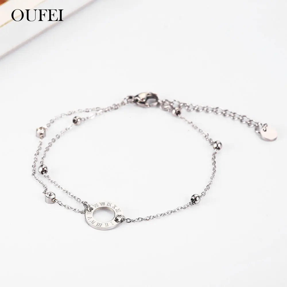 Женские браслеты-цепочки OUFEI браслеты из нержавеющей стали ювелирные изделия Vogue