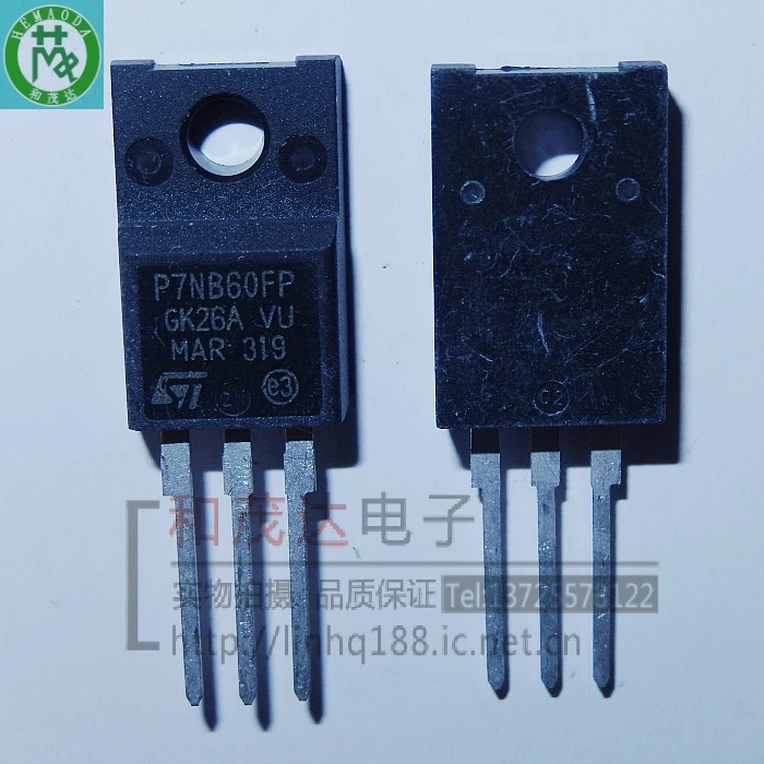 

10 шт/Новый STP7NB60FP P7NB60FP TO-220F 600V 7A TO220F