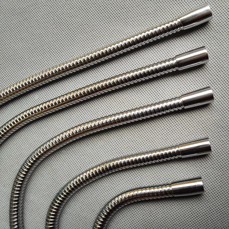 

2pcs/lot M10 male screw +female thread Soft Light metal Flexible conduit DIY metal gooseneck hose serpentine tube clamp lamp