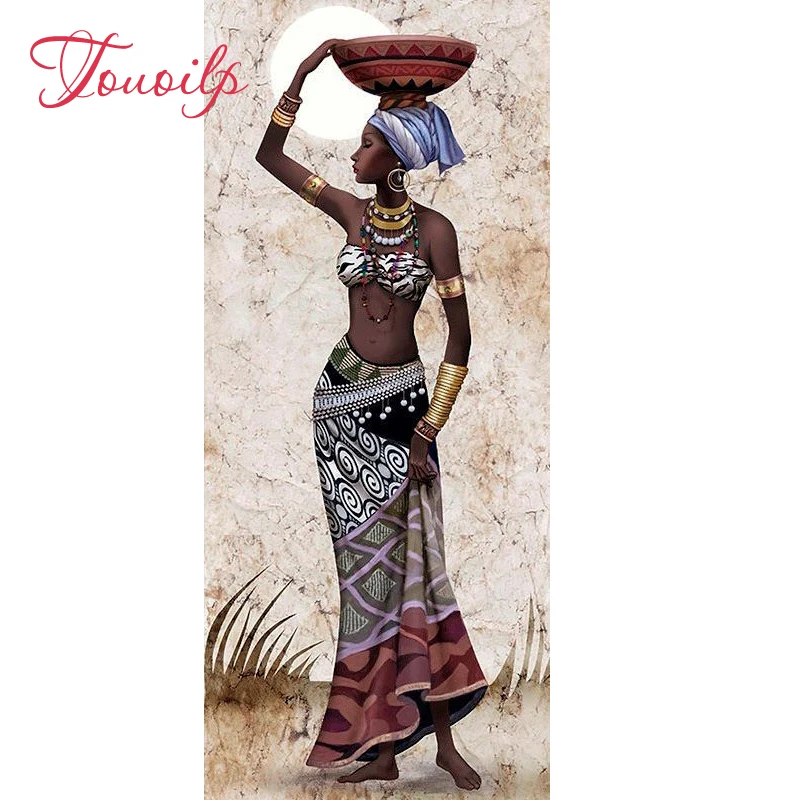 

touoilp Diamond Embroidery 5D DIY African woman 5d Diamond Painting Christmas Cross Stitch Full square&round Rhinestone Mosaic