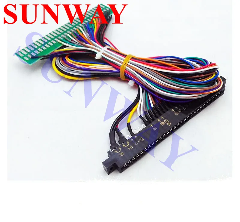 Полная 56-контактная 100 см Jamma Extender-проводка для аркадной игровой платы JAMMA Cabinet Wire Wiring Harness Loom Arcade PCB Board On.