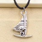 Женское колье-чокер, кулон из черной кожи в стиле панк