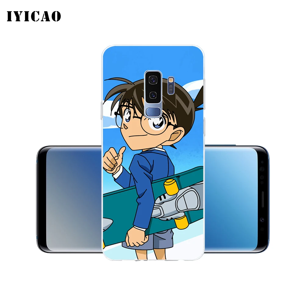 IYICAO аниме Detective Conan Мягкий силиконовый чехол для телефона Samsung Galaxy S10e S10 S9 S8 Plus S7 Edge