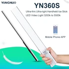 Светодиодная лампа Yongnuo YN360S, ультратонкая, сверхсветильник Кая, ручная, со светодиодной подсветкой, управляемая от 3200k до 5500k, с помощью приложения для телефона
