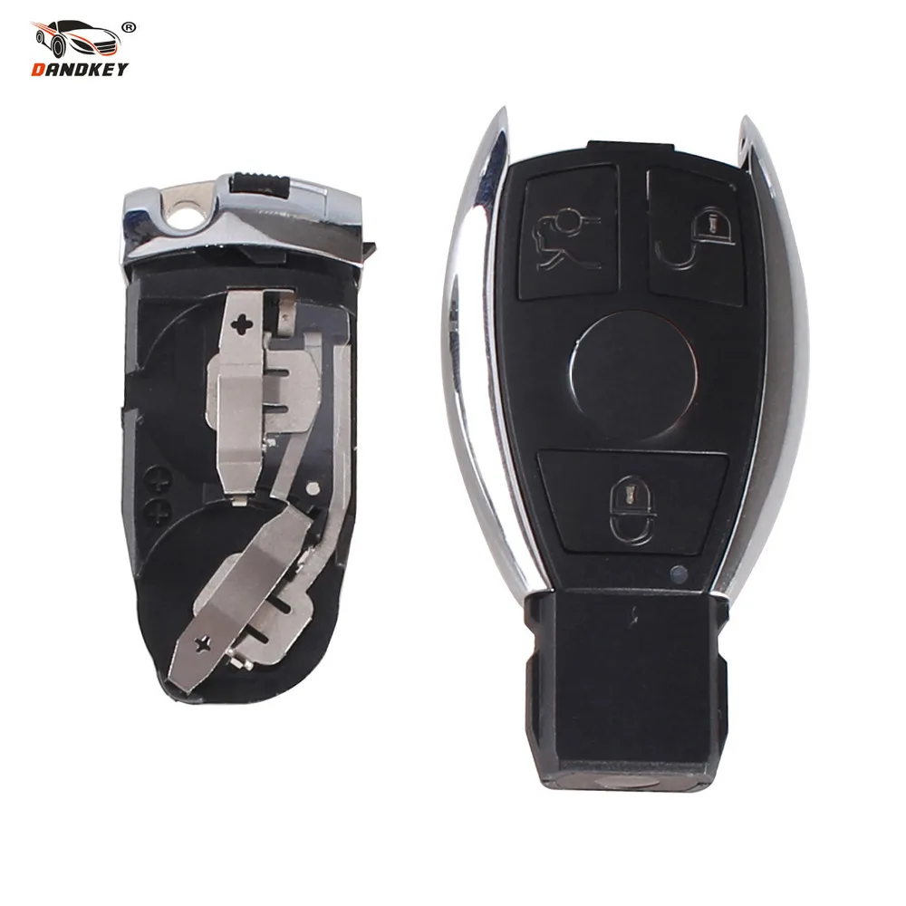 Dandkey 3 кнопки дистанционного ключа оболочки чехол для Benz W203 W210 W211 AMG W204 C E S CLS CLK CLA SLK умный Автомобильный ключ оболочки