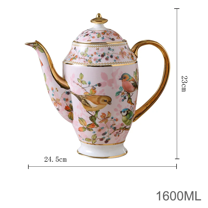 coffee pot Юбка-Одуванчик наивысшего качества, костяной фарфор кофейная чашка набор керамика Чай горшок блюдце из Китая в британском стиле фарфоровая Чай чашки набор Чай время днем Чай Вечерние - Цвет: coffee pot