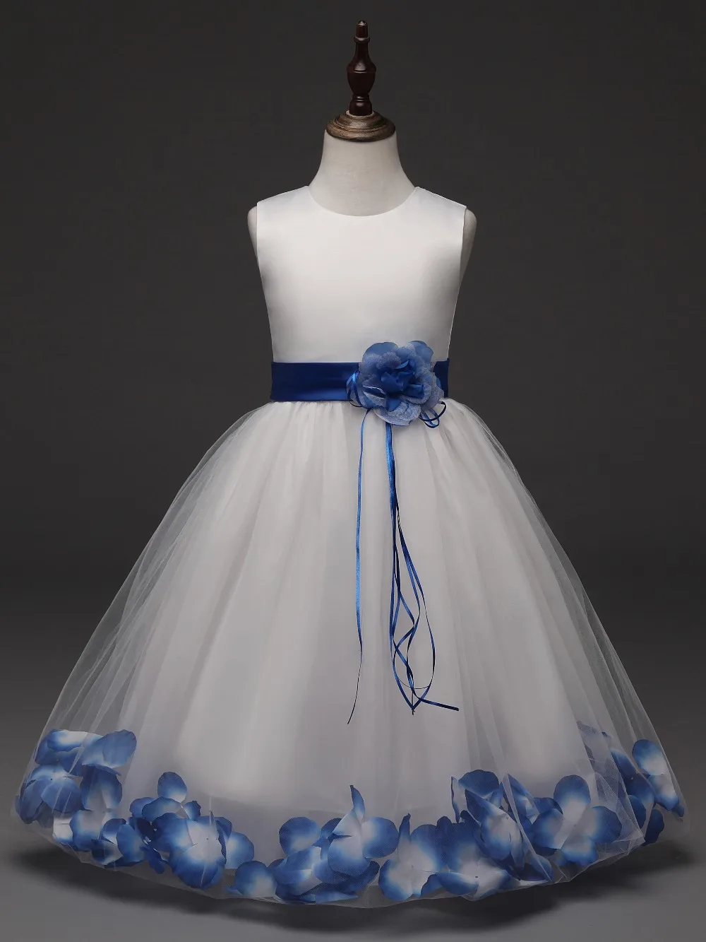 Flower Girl Children's Clothing Petal Hem Party Tulle Dress Summer Kids Costumes Princess Dresses for Toddler Girls Clothes | Детская
