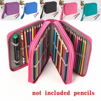 kemila 72 holders waterproof handy school pencils case large capacity colored pencil bag for student gift art supplies