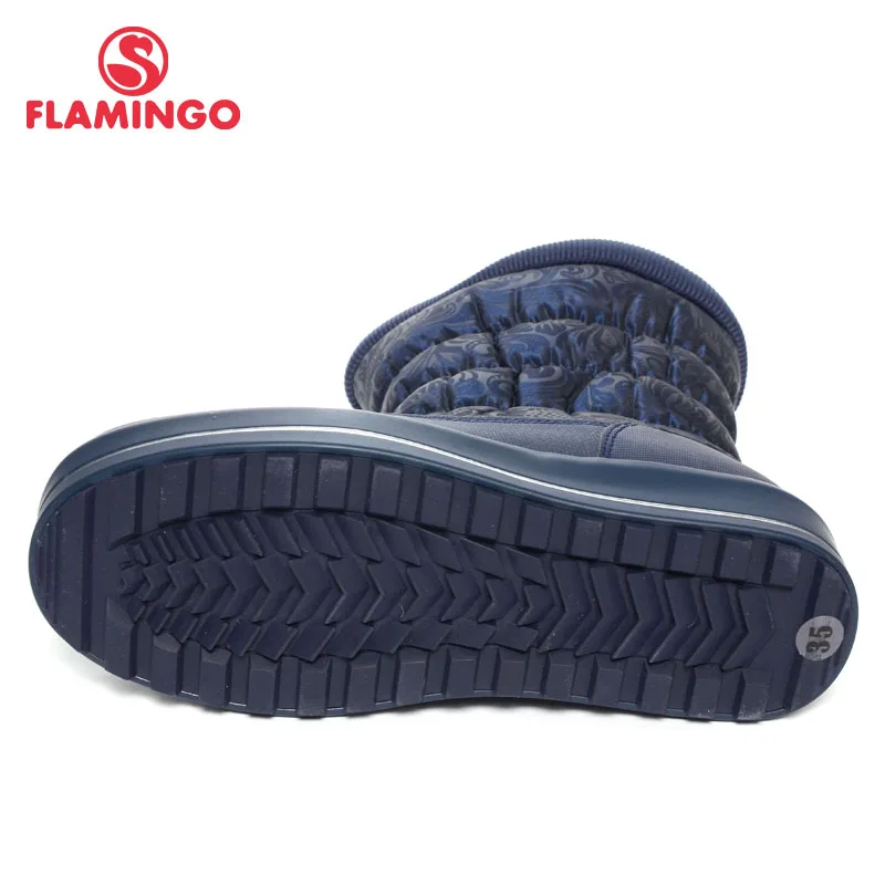 Фламинго 2017 новая коллекция зимние модные сапоги с шерстью высокого качества