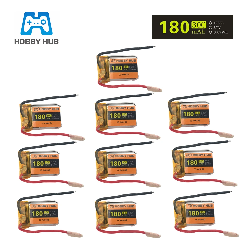 10 шт. 3,7 в 180 мАч Lipo батарея для Syma S105 S107 S107G S109 S026G S111G для Skytech M3 Li-Po батарея вертолет Часть 10 шт./лот