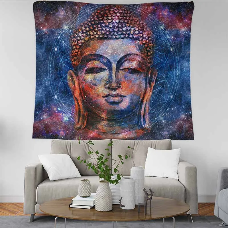 Женская статуя МАНДАЛА ГОБЕЛЕН настенный Печатный церковный зал молитвенный