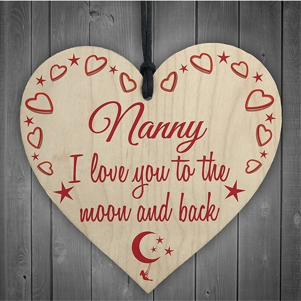 Деревянные поделки в форме сердца (I LOVE YOU) рождественские украшения для дома елки