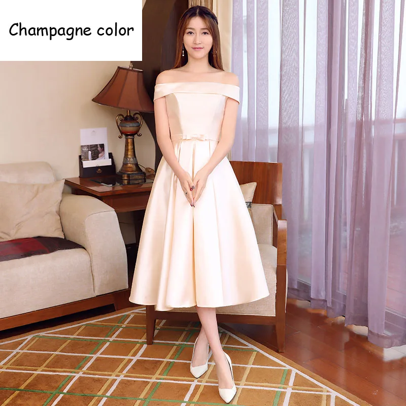 AIJINGYU sexy bridesmaid dress wedding guest formal dresses - Цвет: picture color