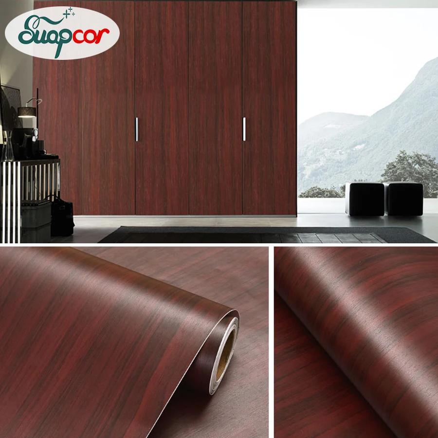 Винтажные деревянные виниловые самоклеящиеся обои 3 м x 0 6 декоративная пленка