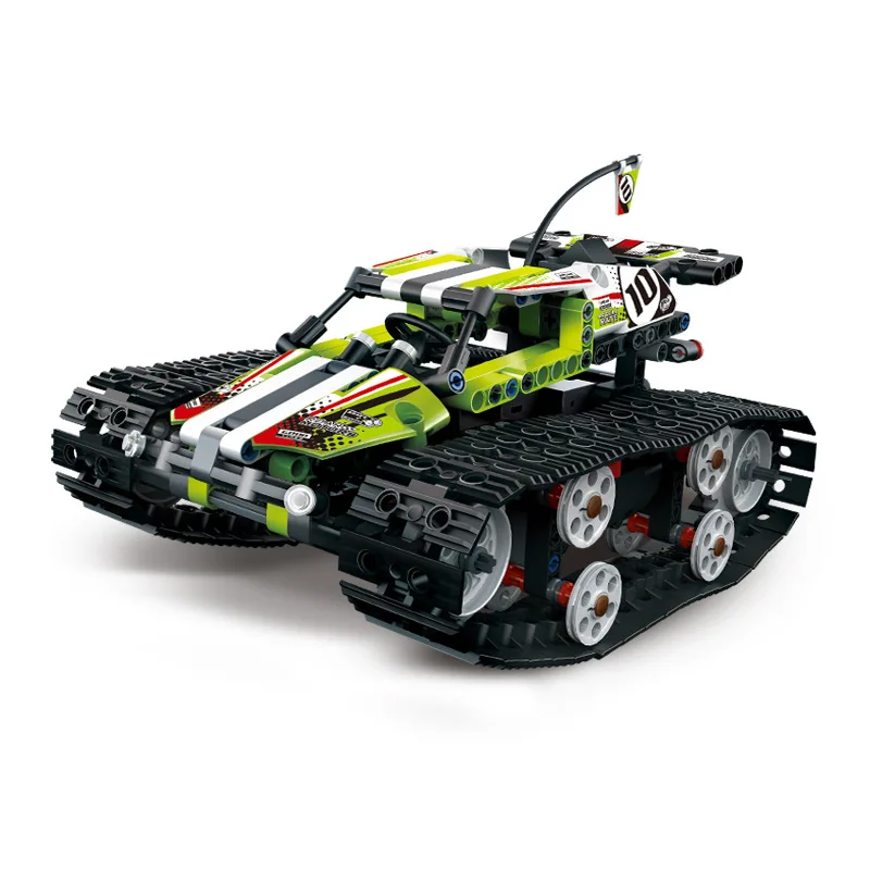 Высокоскоростной Электрический спортивный автомобиль Technic серии пульт дистанционного управления Строительный блок гусеничный Набор строительных блоков кирпичи развивающие игрушки