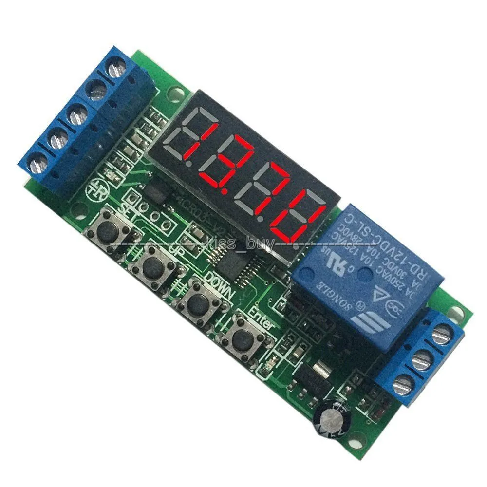 Зарядное устройство для авто 12 В постоянного тока с цифровым светодиодным