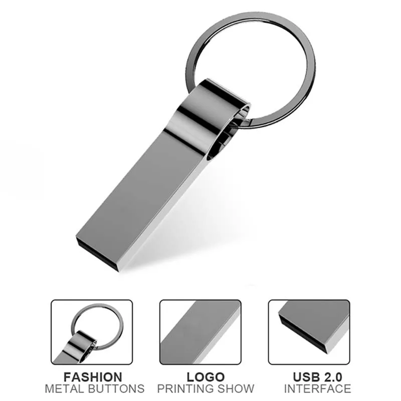 Горячая Распродажа металлический USB флеш накопитель 32 ГБ 64 16 8 флешка 128 память usb