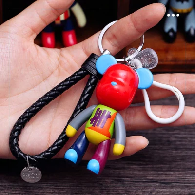 Высокое качество Bomgom мультфильм Popobe хмурый медведь брелок плюшевый медведь Автомобильный держатель для ключей сумка держатель с подвеской брелок подвеска