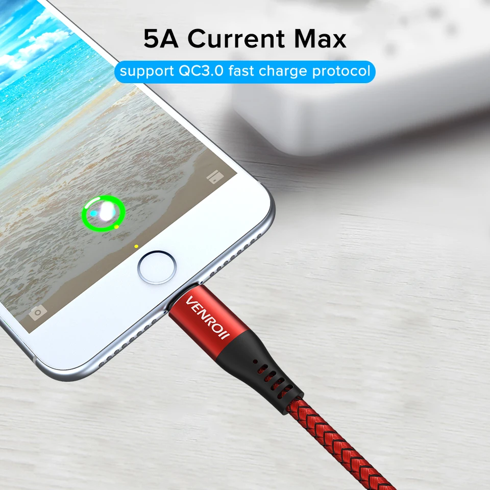 Venroii 5A usb type C кабель Быстрая зарядка для супер быстрой зарядки для huawei mate 30 20 10 P30 P20 P10 Pro type-C USBC телефонный шнур