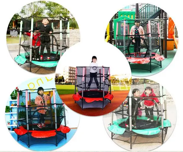 55 дюймов складной трамплин Детская пружинная кровать для прыжков внутренняя