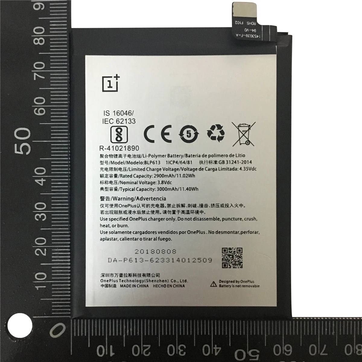 Аккумулятор 3000 мАч для OnePlus 3 One Plus 3 BLP613 Высококачественный аккумулятор