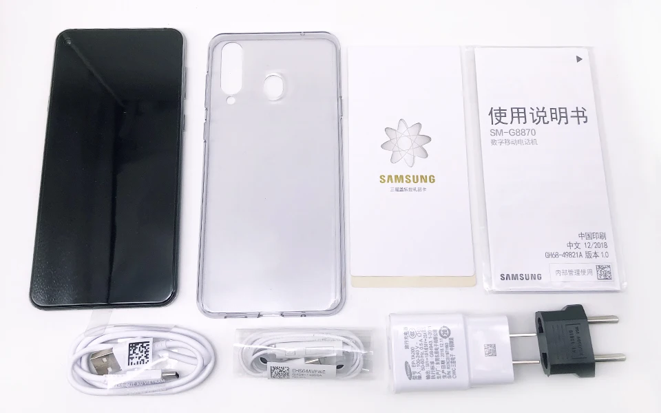 Samsung Galaxy A8s 6,4 ”FHD Смартфон Snapdragon 710 Otca core 6 ГБ 128 ГБ Три задние камеры Face ID NFC Android 4G сотовый телефон
