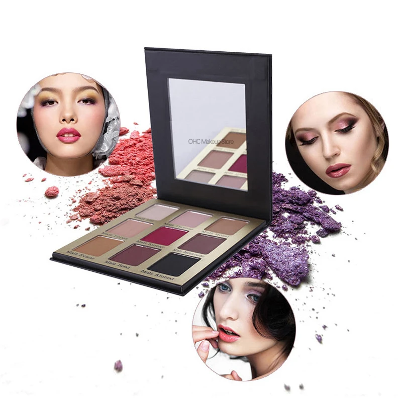 Палитра теней для век матовые тени палитра бальзам макияжа 9 цветов|eye shadow matte
