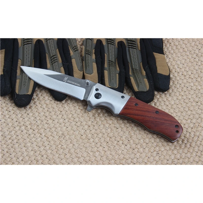 Карман Ножи Браунинг da51 складной 3Cr13MoV лезвие redwood Сталь ручка открытый выживание