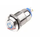 Металлический кнопочный выключатель, светодиодный Водонепроницаемый самоблокирующийся светильник, 10 шт., 12 мм