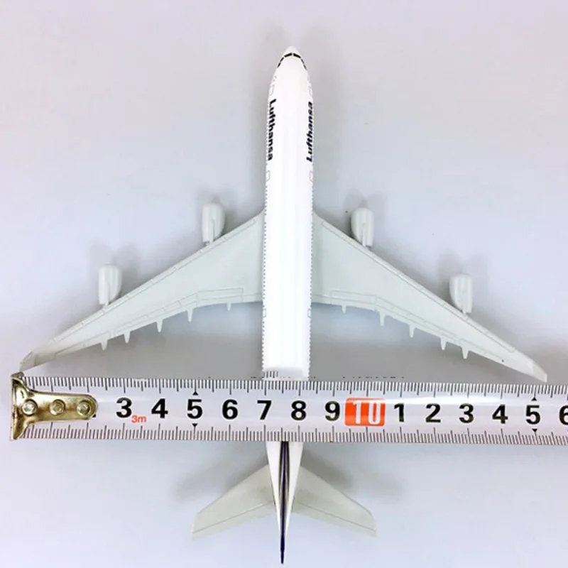 16 см 1:400 масштаб воздушный немецкий Lufthansa самолет Airbus A340-300 Модель W базовый сплав самолет коллекционный дисплей игрушка модель