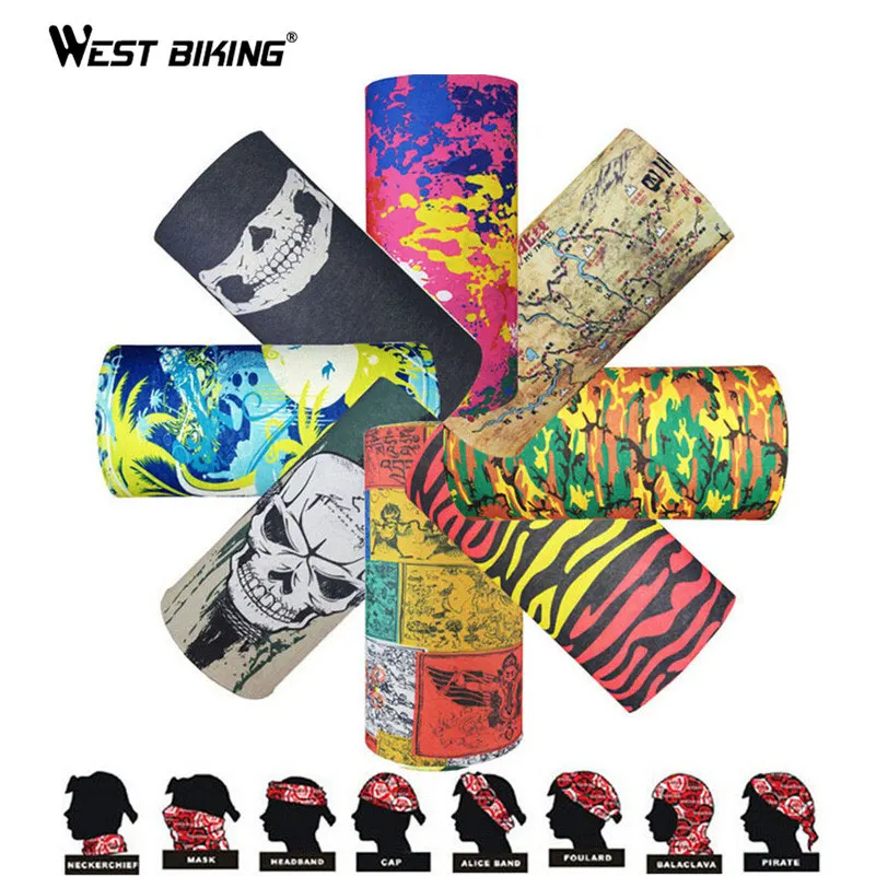 Женская велосипедная маска бандана впитывающая влагу бесшовная Фата головной