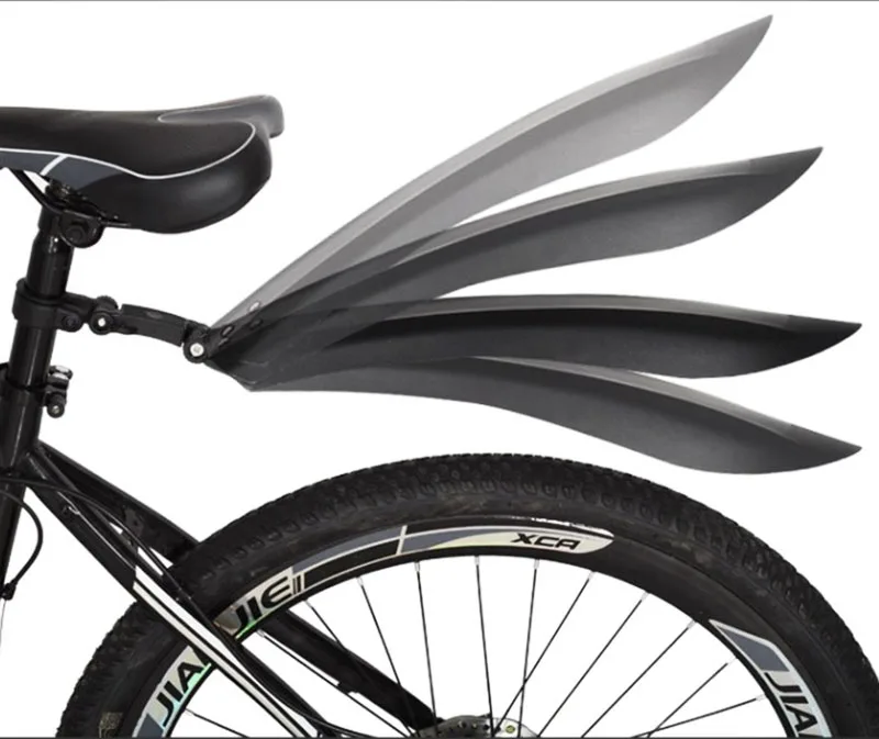 20"/24”/26" Snow Bicycle Bike Wings MTB Bikes Front Rear Mud Guard Fenders for 26 MTB Bikes Cycling Black Mudguard