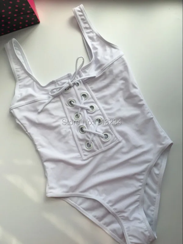 Женский слитный купальник-бандо S-XL черный белый красный купальник-монокини на