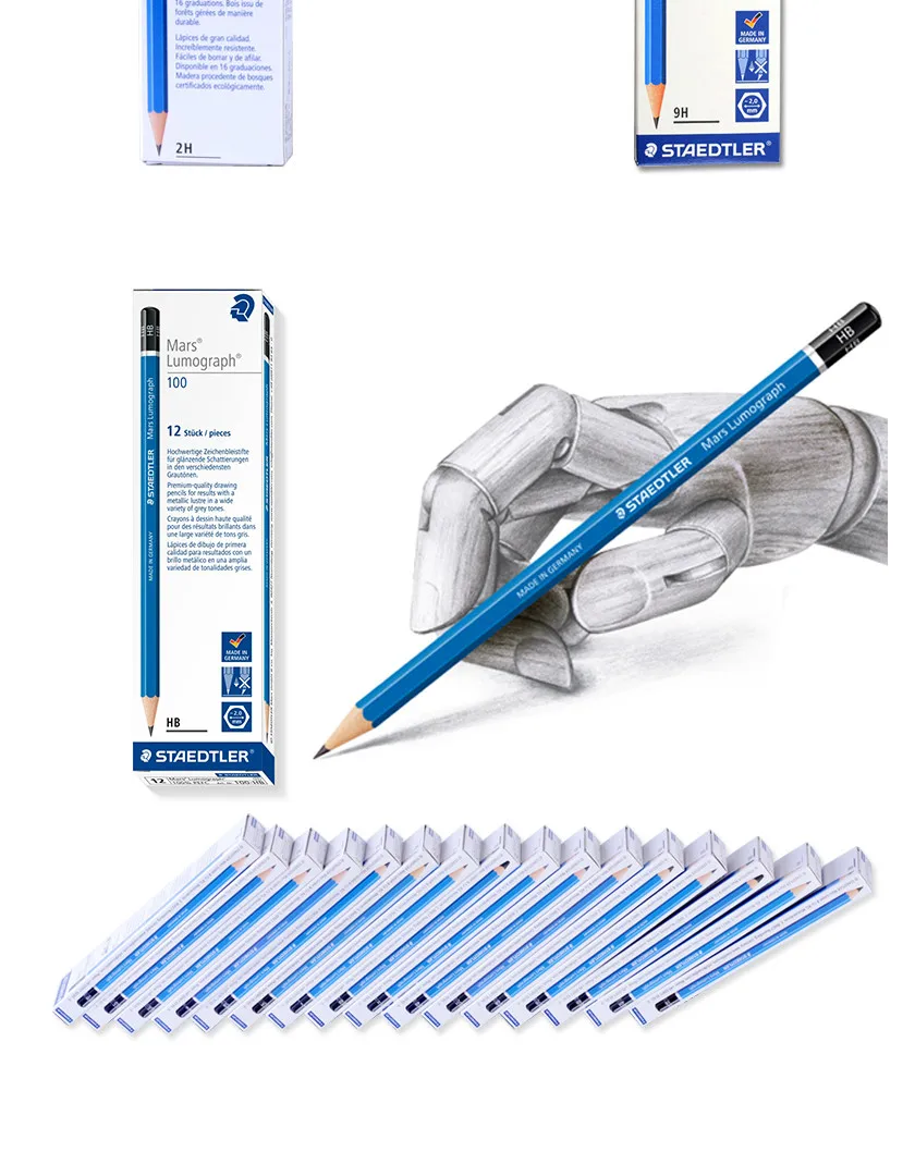 Staedtler карандаш письмо и рисование Lapices черный карандаш Школа Офис мульти-размер Lapices De Profesionales